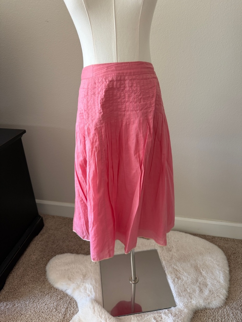 J. Crew Bright Pink Full Circle Skirt